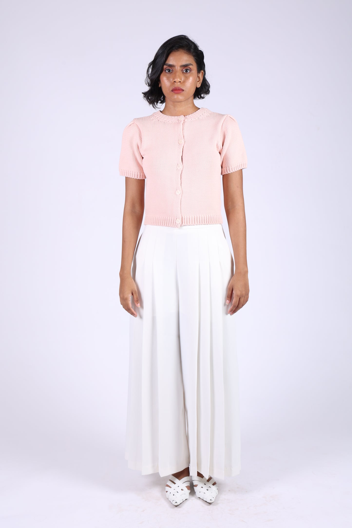 Pink Cotton Wool Knitted Top