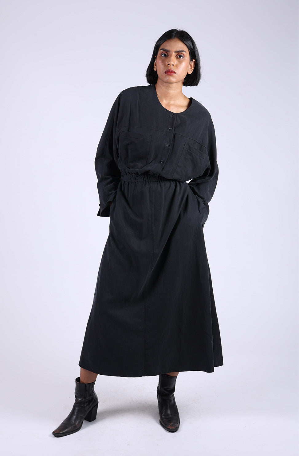 Black Cotton Dress