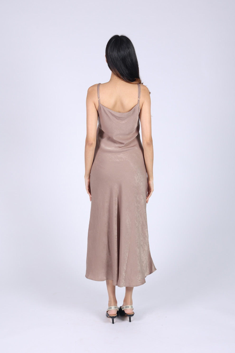 Gold Satin Slip Dress