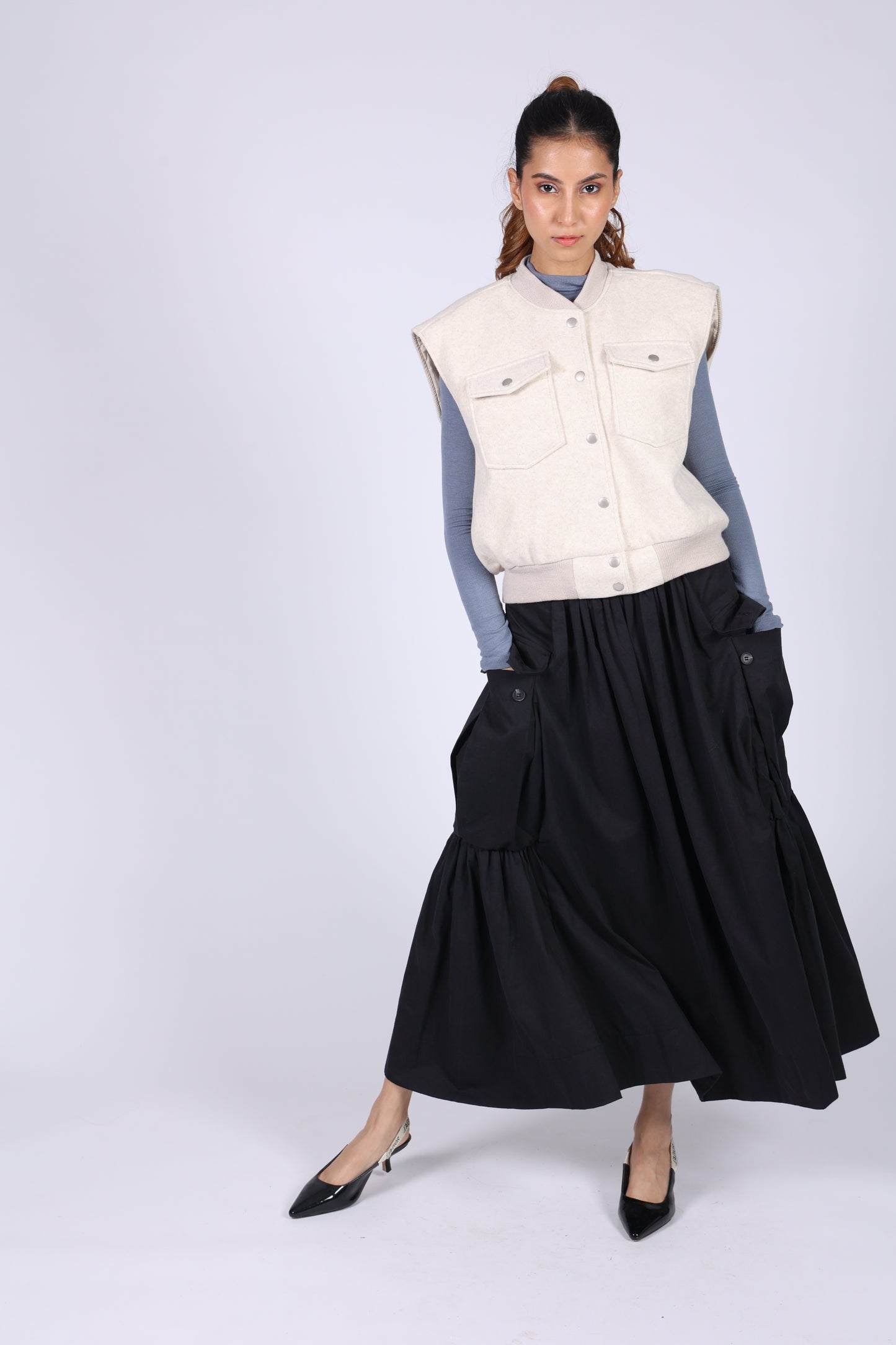 Off-White Cotton Wool Jacket