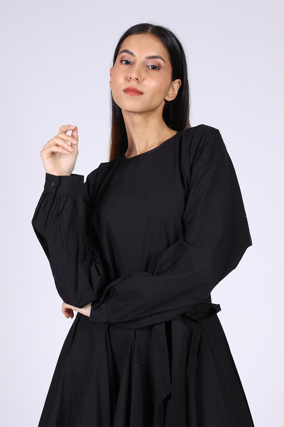 Black Cotton Dress