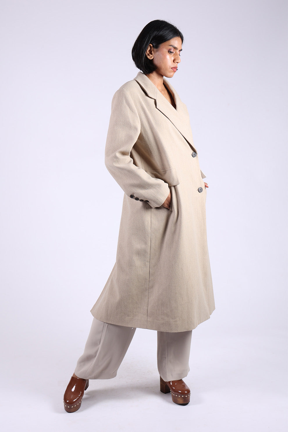 Beige Trench Coat