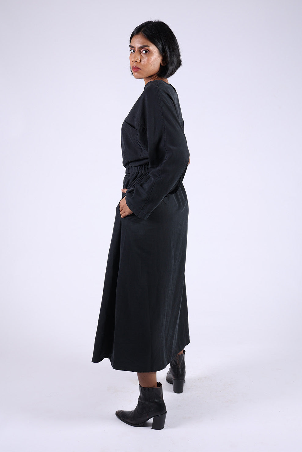 Black Cotton Dress