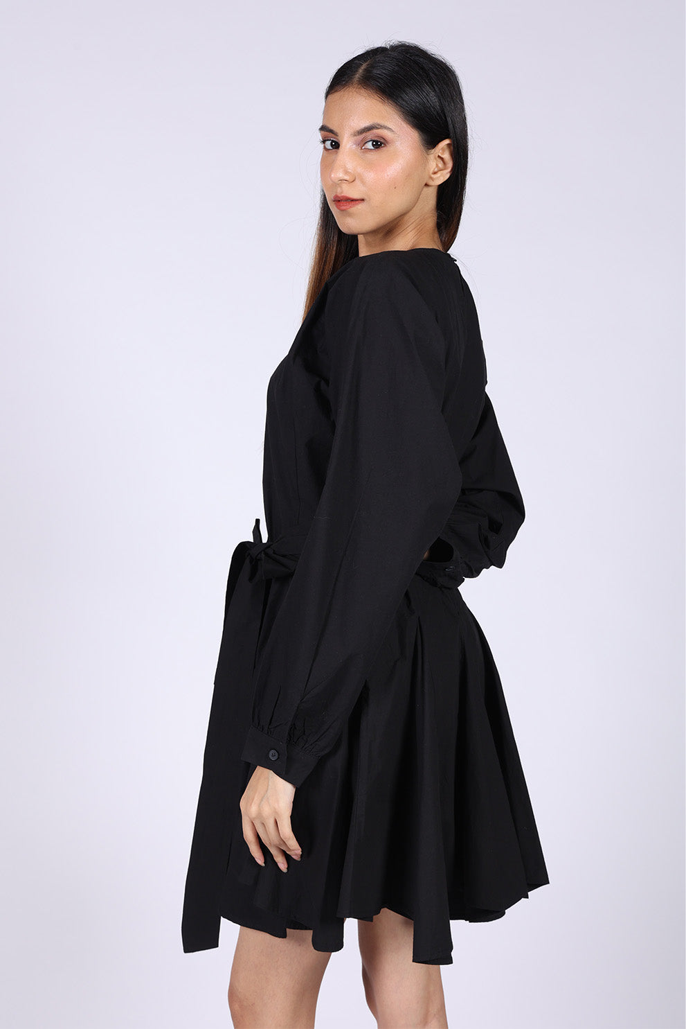 Black Cotton Dress