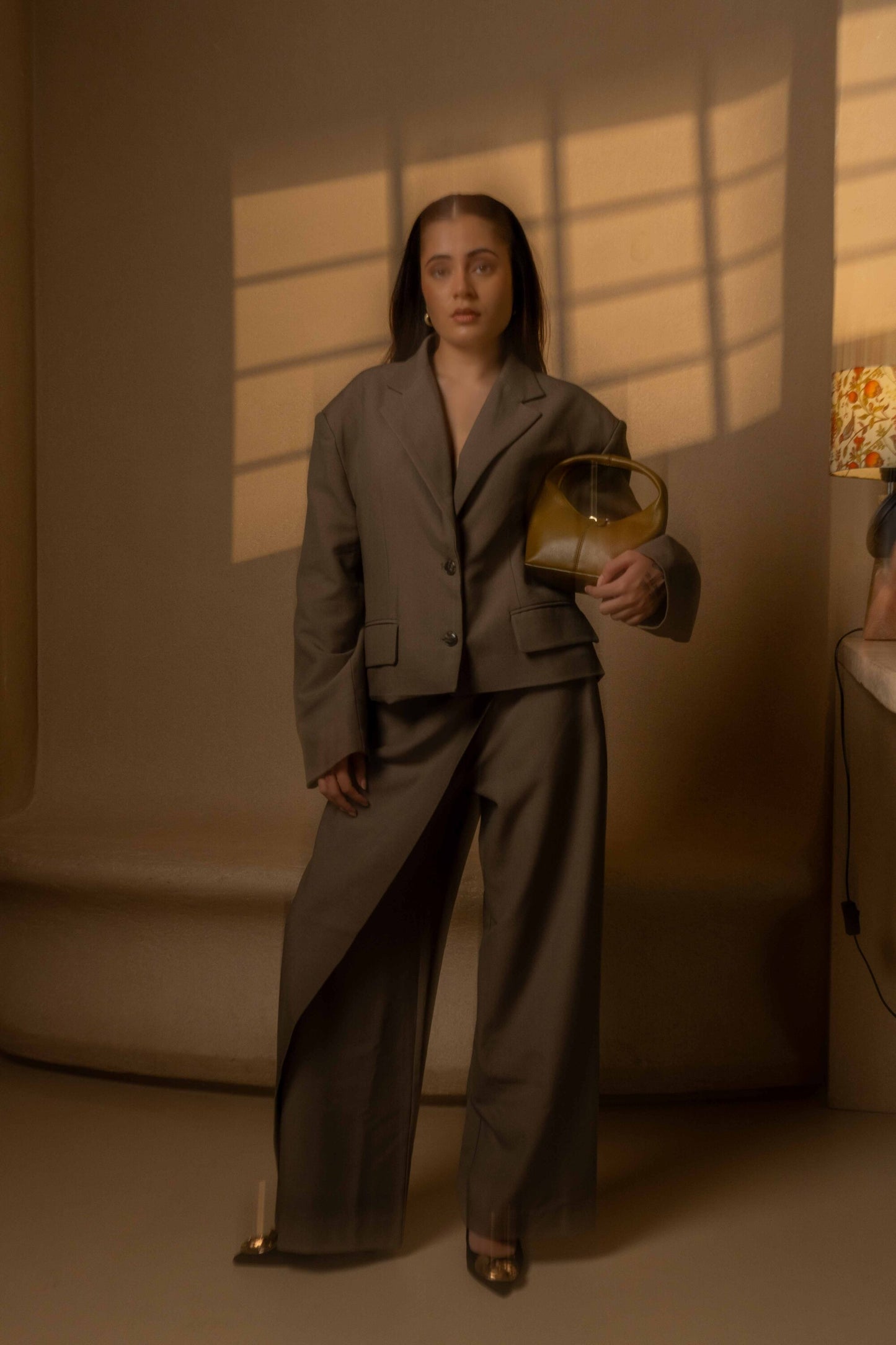 The Archivist – Green Mocha Blazer Set