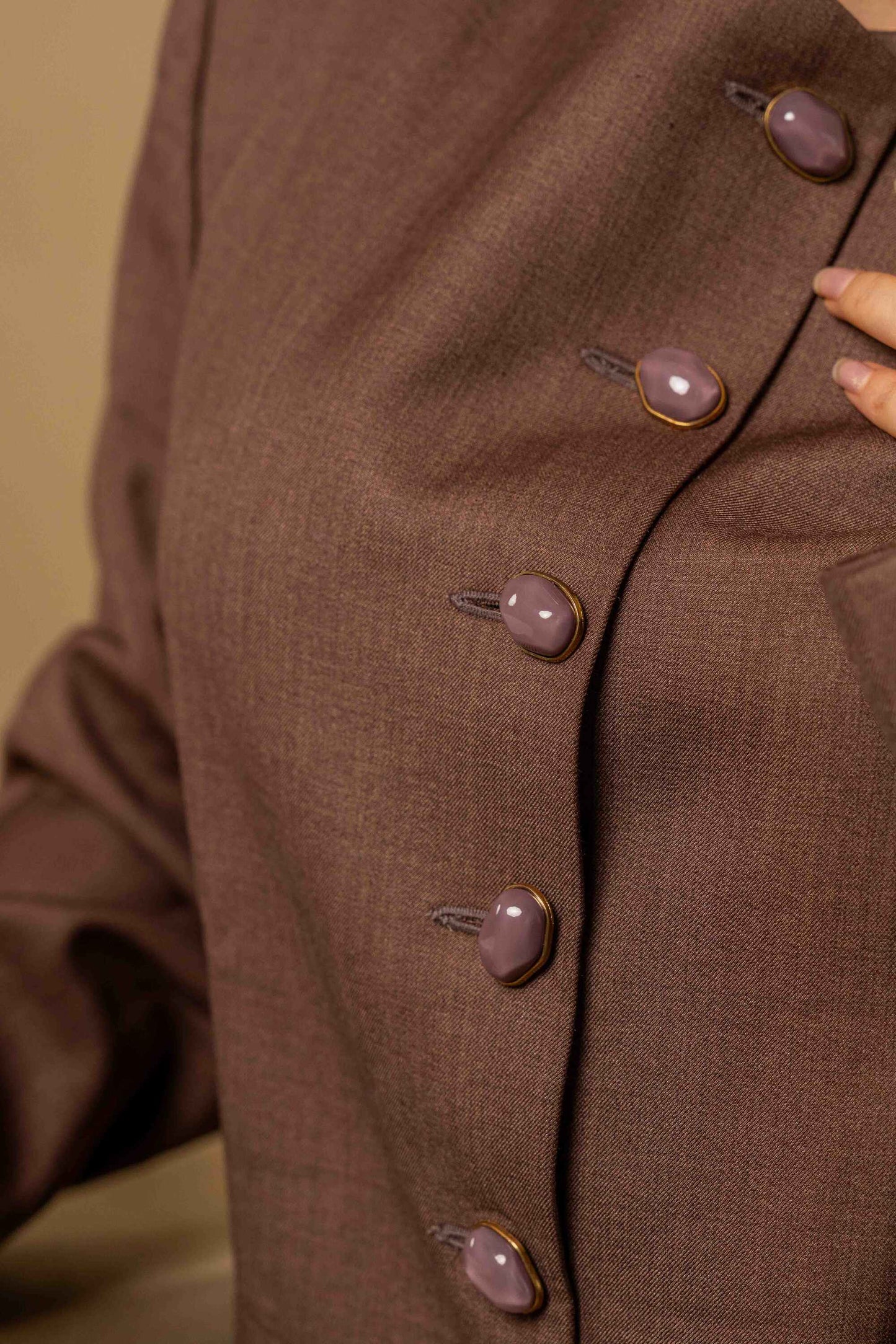 SANS Midnight Elegance Purple Blazer & Skirt Co-ord