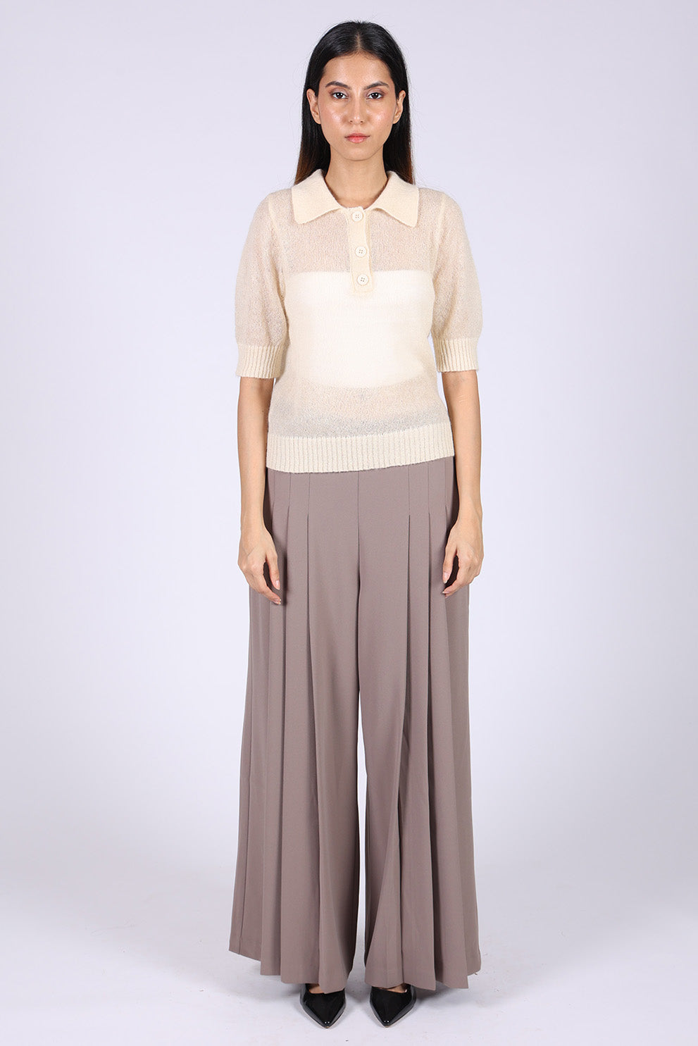Off-White Woolen Top