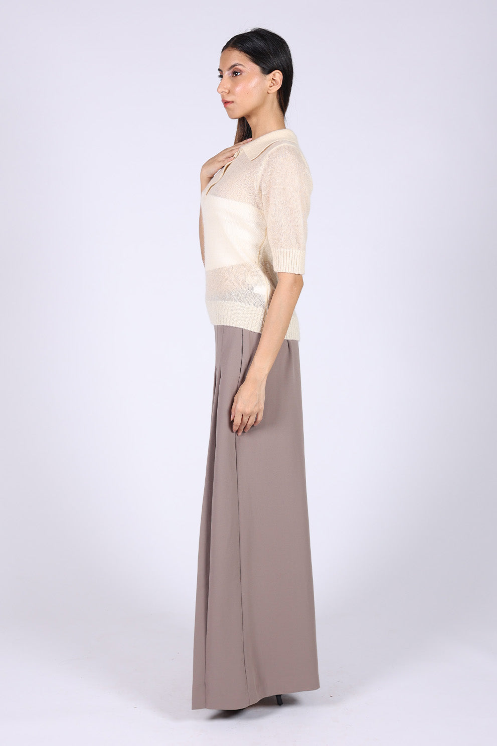 Off-White Woolen Top