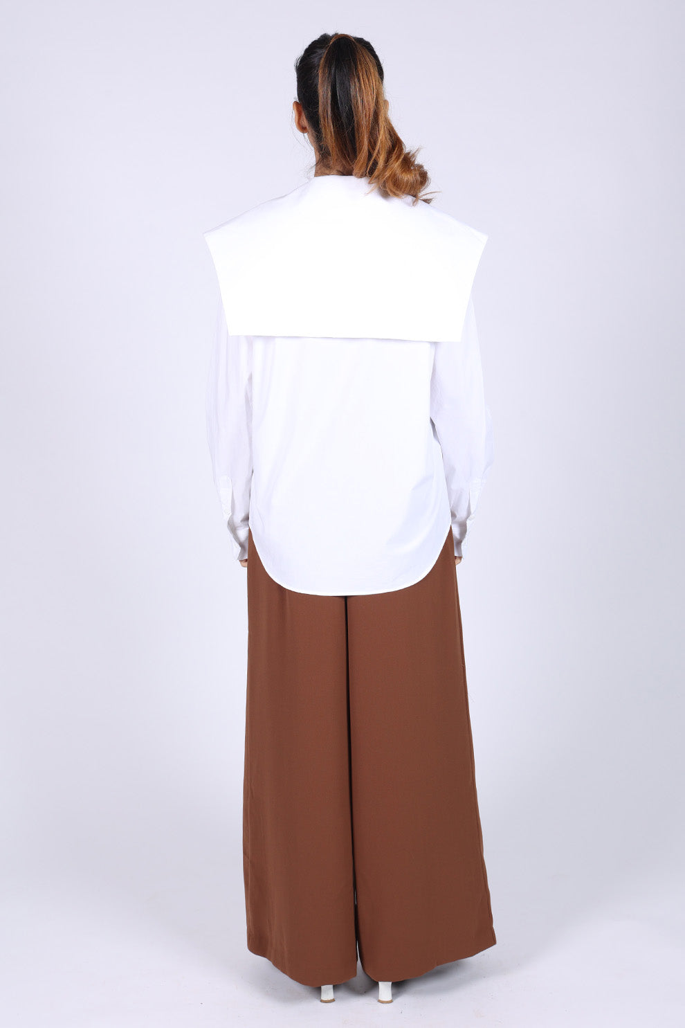 White Cotton Sailor Shirt