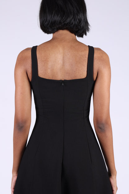 Black Sleeveless Flowy Dress