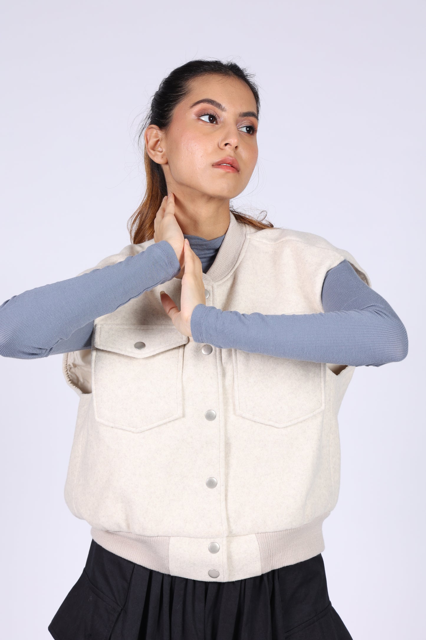 Off-White Cotton Wool Jacket