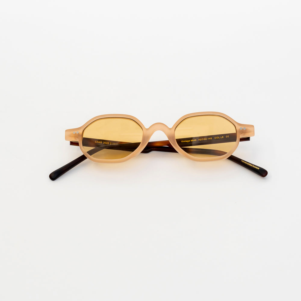 Eclipse Compact Round Acetate Sunglasses