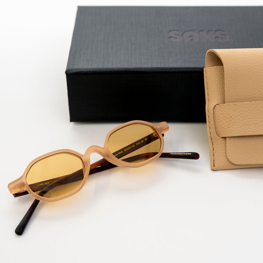 Eclipse Compact Round Acetate Sunglasses