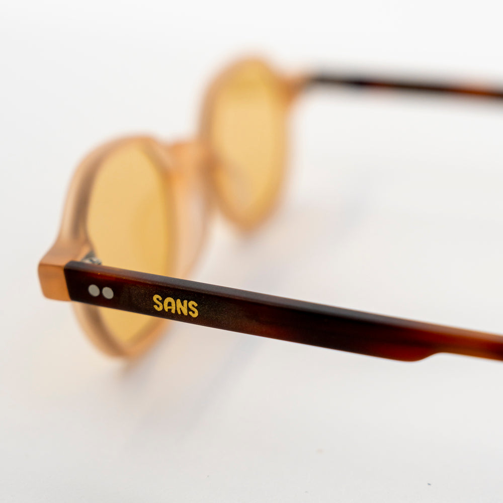 Eclipse Compact Round Acetate Sunglasses