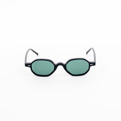 Eclipse Compact Round Acetate Sunglasses