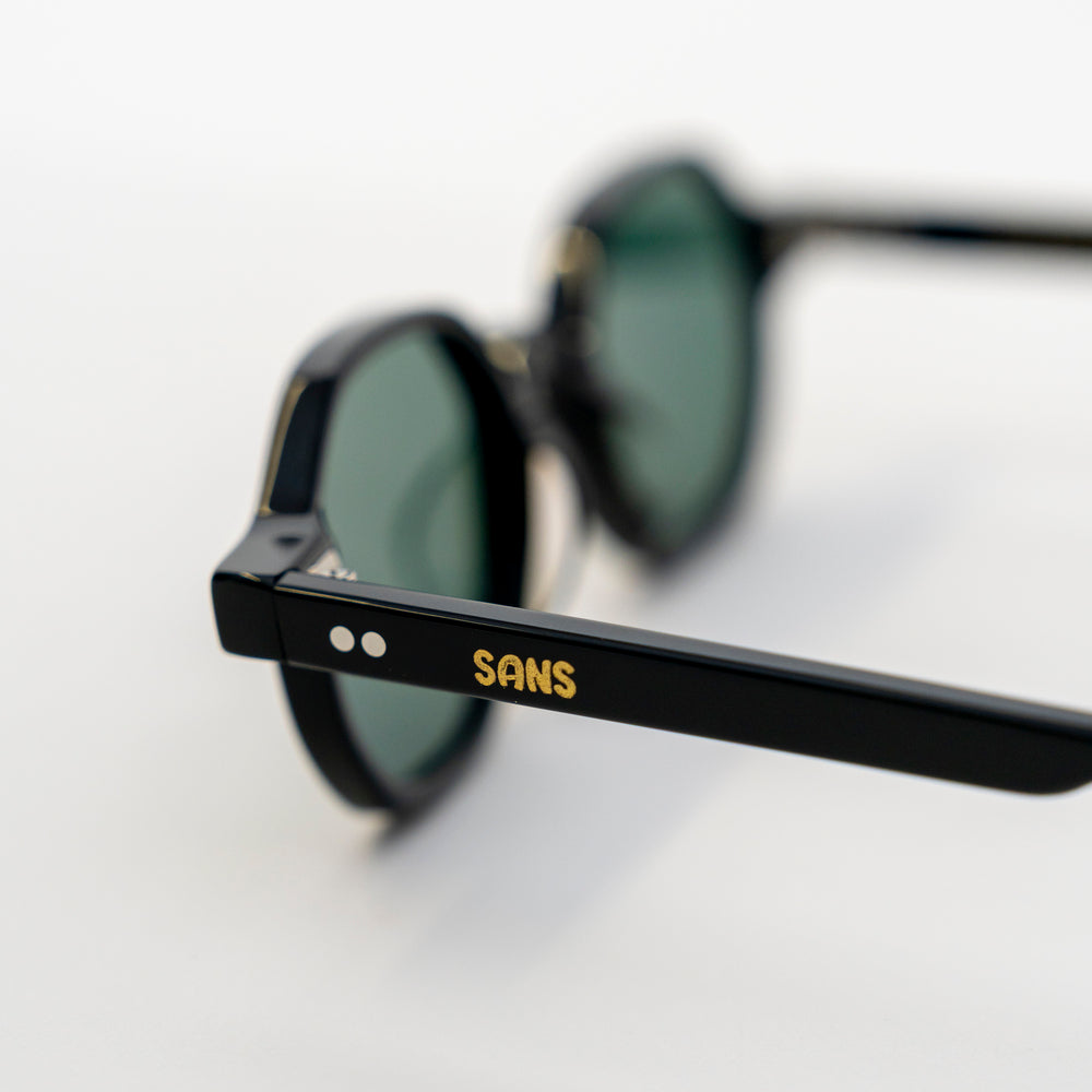 Eclipse Compact Round Acetate Sunglasses