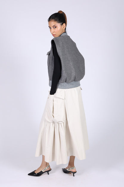 Grey Cotton Wool Jacket