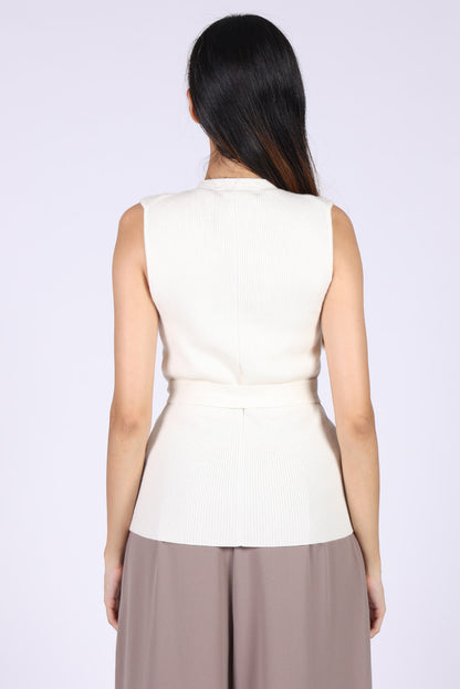 Sleeveless Wool Sweater