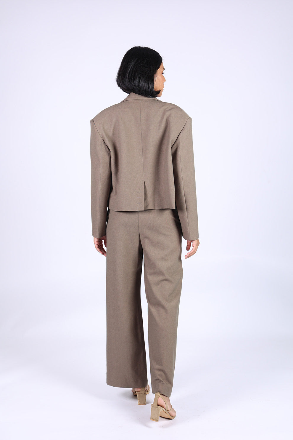 Brown Cotton Suit