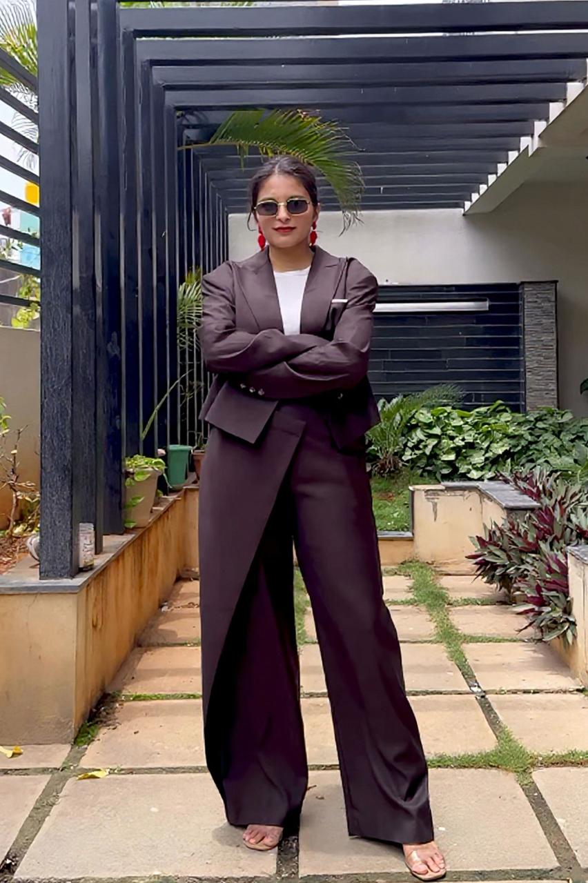 The Archivist – Brown Mocha Blazer Set